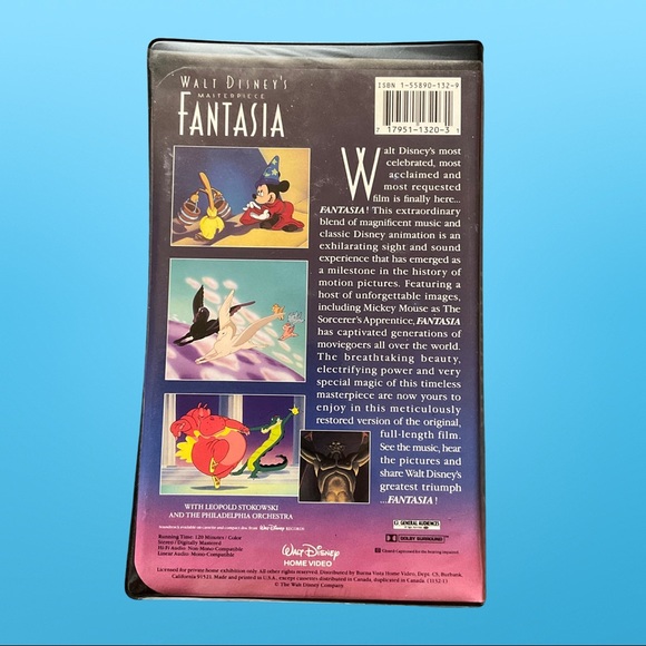 Walt Disney’s Masterpiece Fantasia VHS 1132 - Picture 3 of 4